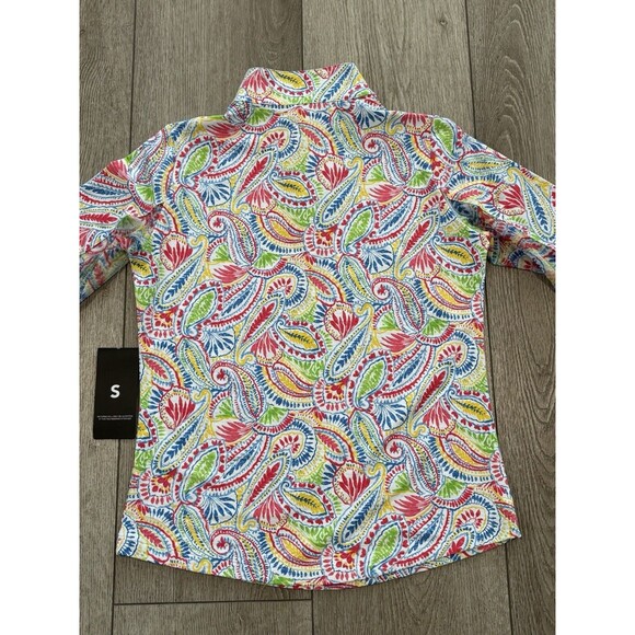 IBKUL Women's Long Sleeve Paisley Top - Multicolor - Picture 10 of 10